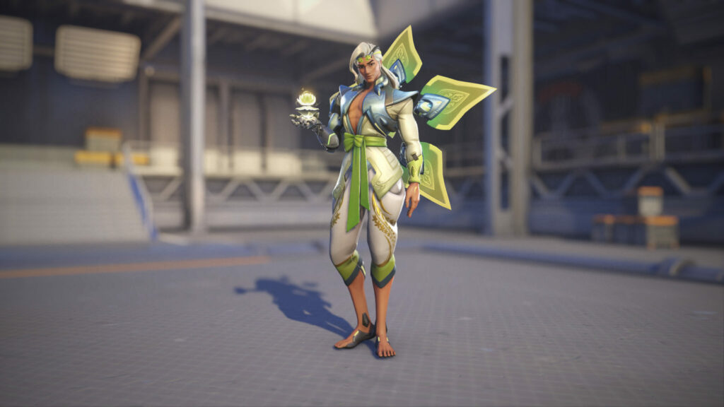 The Cassia Lifeweaver skin in Overwatch 2