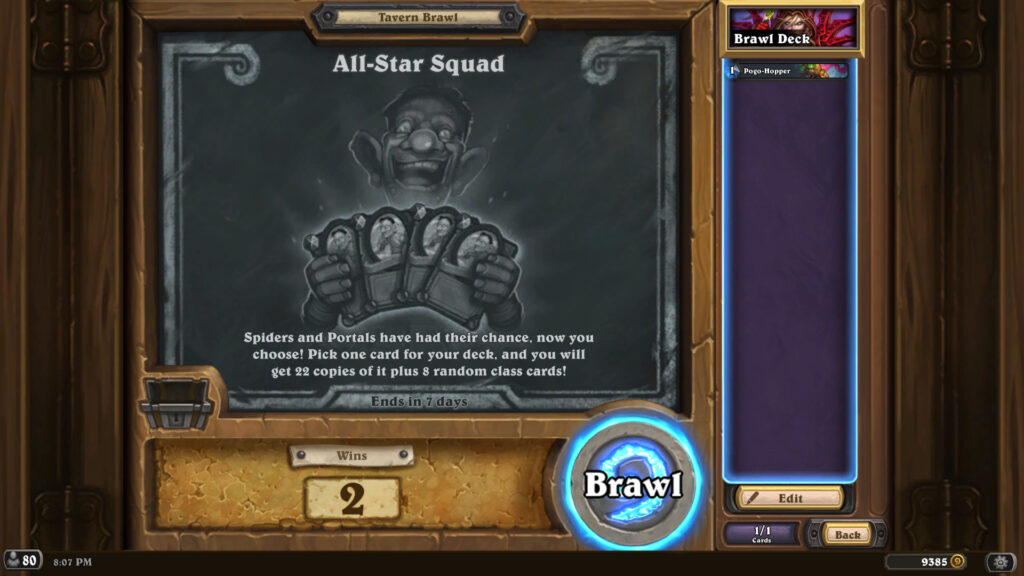 All-Star Squad Tavern Brawl information