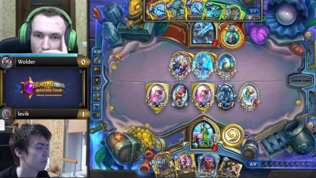Wolder versus levik in the Hearthstone Masters Tour Spring Championship