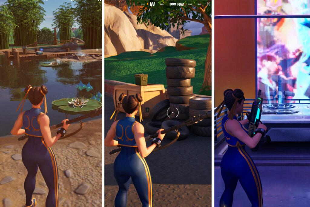 Where to find a Lily Pad, Tire and Air Vent in Fortnite