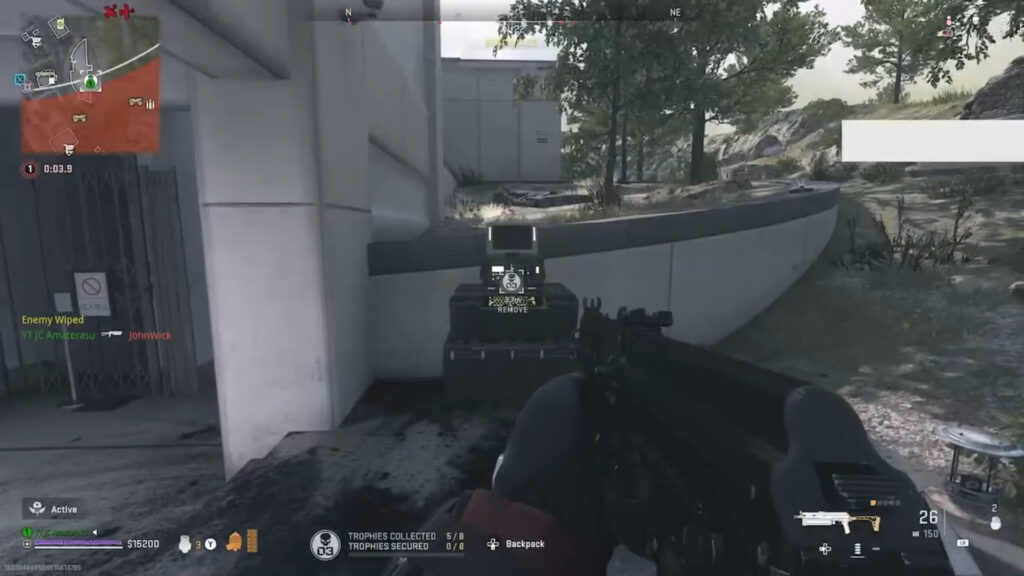 A trophy upload station on Ashika Isalnd.