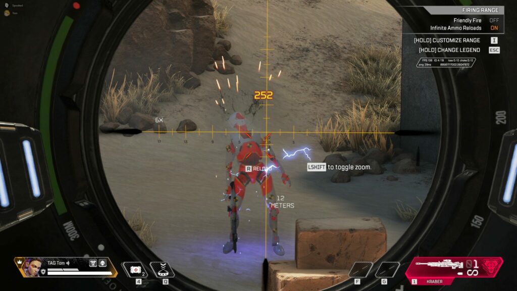 Kraber headshot damage