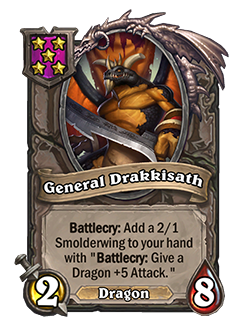 General Drakkisath nerf to Tier 5 in Battlegrounds Patch 26.2.2