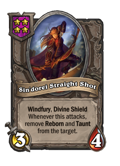 Sin'dorei Straight Shot available in any lobby