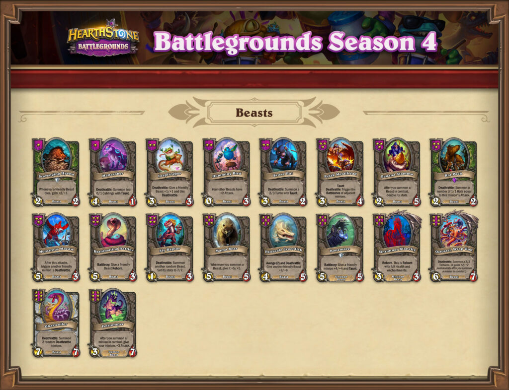 Battlegrounds Season 4 Beasts