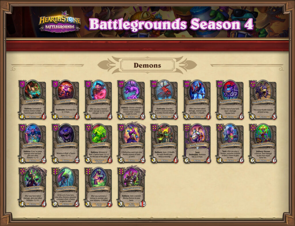 Battlegrounds Season 4 Demons