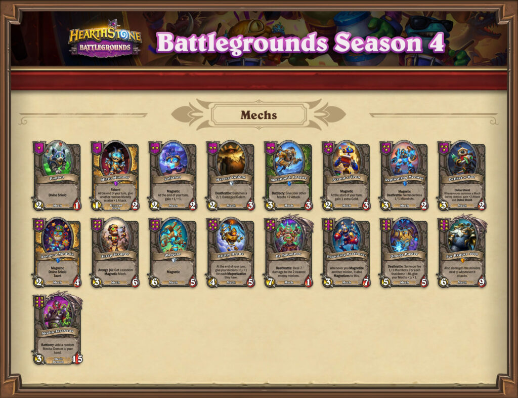 Battlegrounds Season 4 Mechs