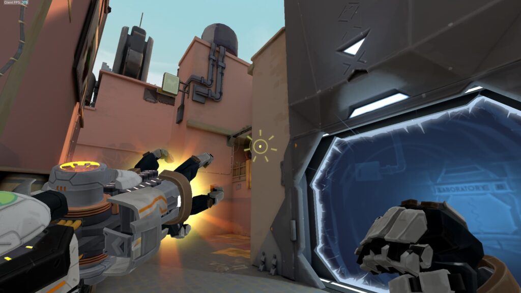 Breach aims his Flashpoint near the A Short cubby on Bind in VALORANT.