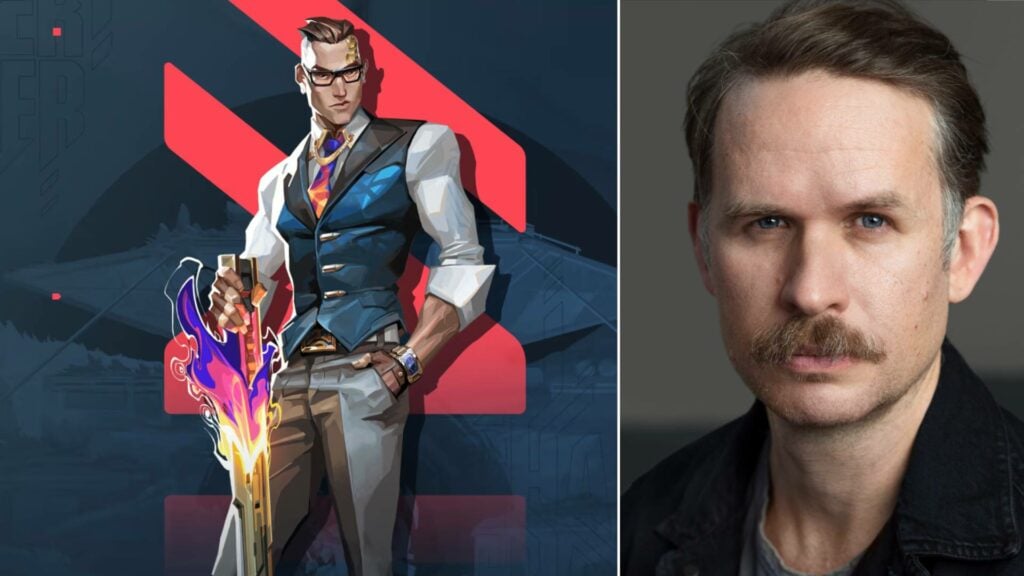 VALORANT Agent Chamber and his voice actor Hugo Pierre Martin.