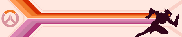 Overwatch 2 Tracer Lesbian Pride name card