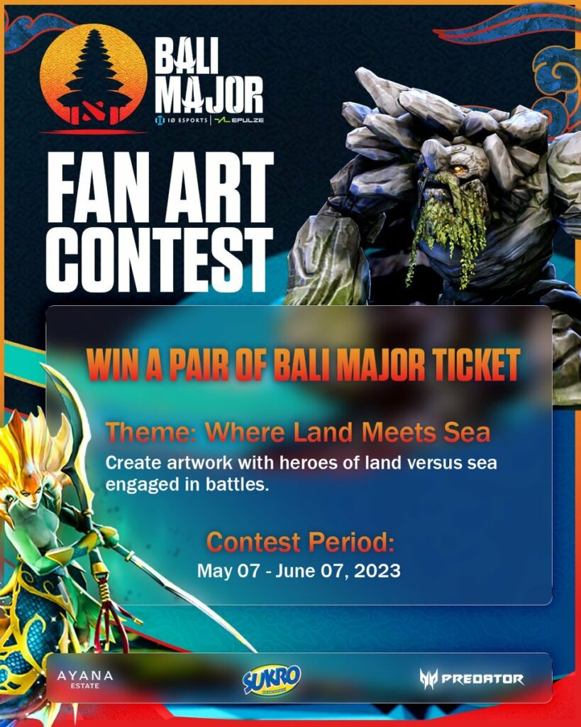 IO Esports fan art contest to win a pair of Bali Major tickets (Image via IO Esports Twitter)