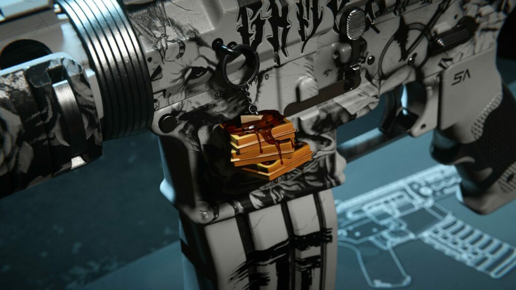 Waffle weapon charm coming as part of the TimTheTatMan bundle.