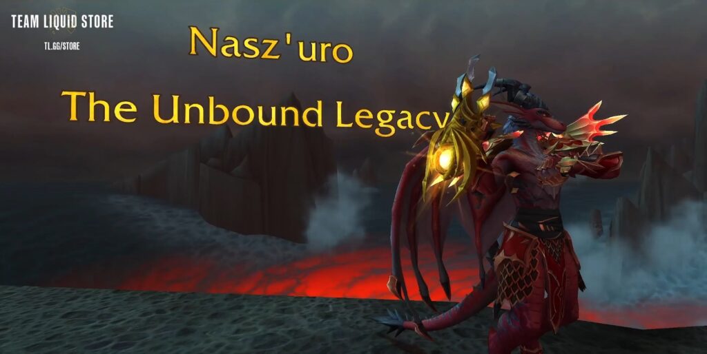 The Legendary Evoker weapon Nasz'uro, the Unbound Legacy.