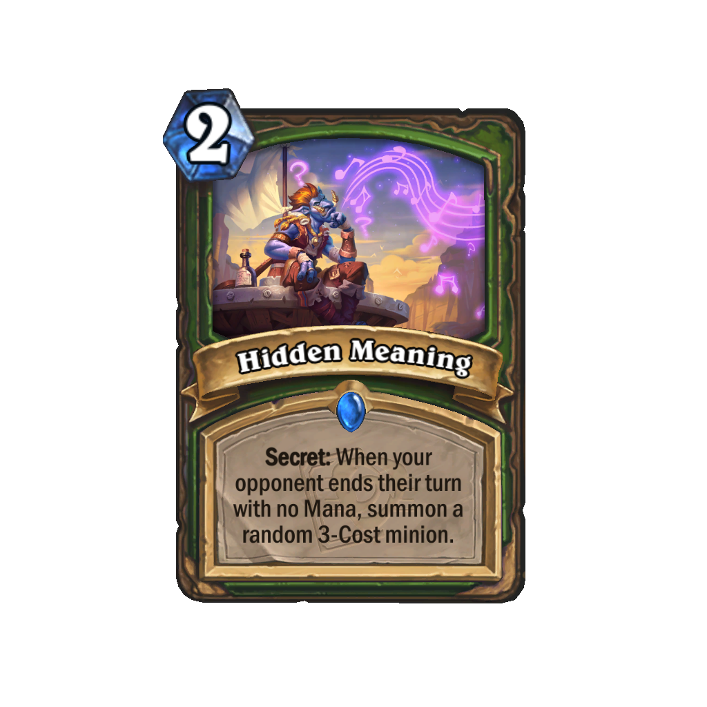 Hidden Meaning - Hearthstone card reveal Tars