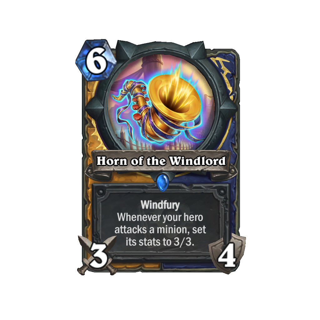 Horn of the Windlord - Hearthstone Card Reveal Esportsgg