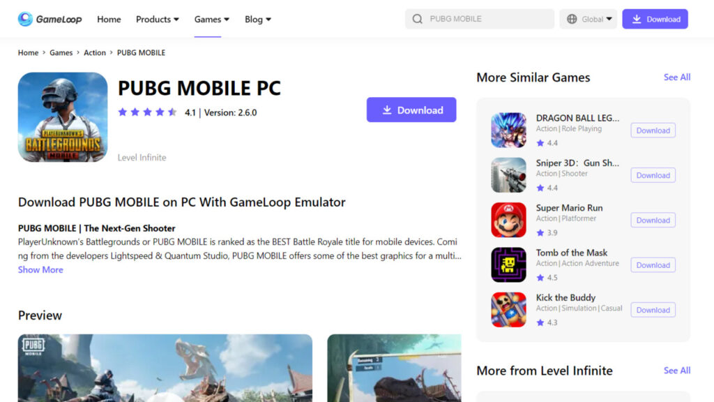 PUBG Mobile on Gameloop lets you play the game on PC easily