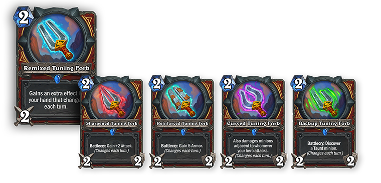 Remixed cards in Hearthstone 
