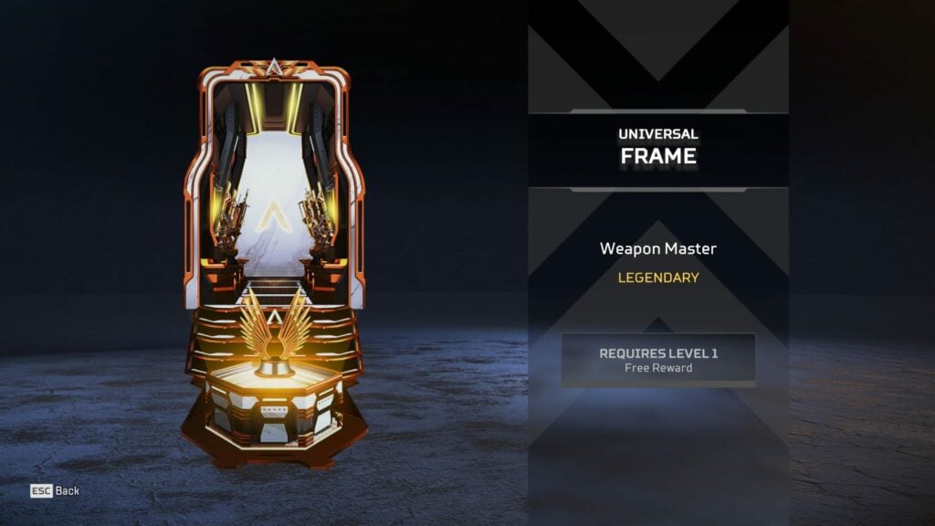 Apex banner frame reward from Apex Weapon Mastery 