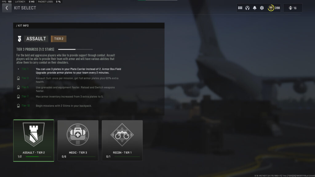 The assault type of kit in the Atomgrad Raid.