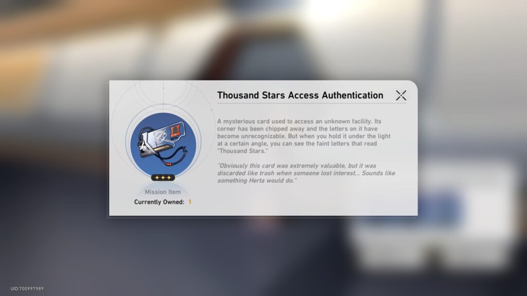 The second key card needed to open the Base Zone locked door in Honkai: Star Rail
