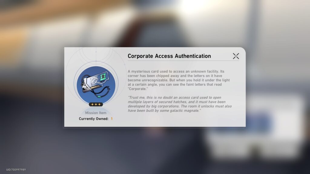 The first key card needed to open the Base Zone Locked Door in Honkai: Star Rail