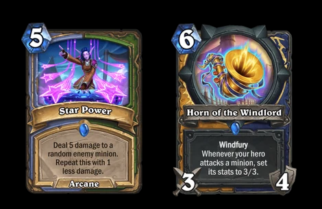 Star Power and Horn of the Windlord in Hearthstone