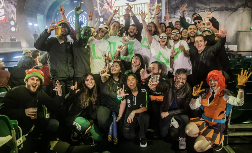 LOUD fans in the audience to cheer the team on - image via Joe Brady/Riot Games