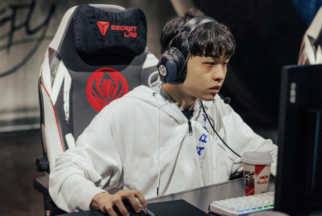 Ubao all set up at his first MSI - image via Colin Young-Wolff/Riot Games