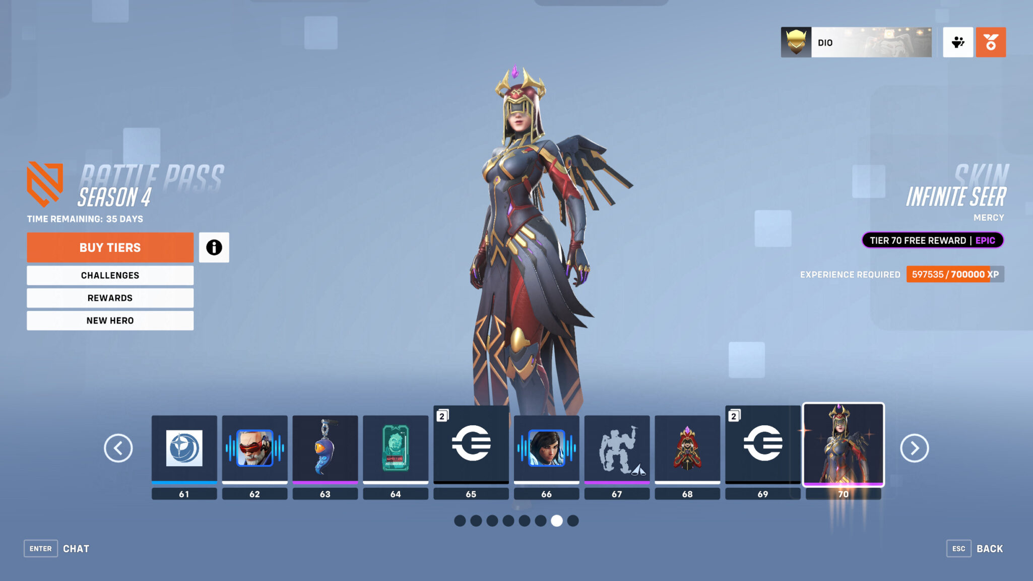 Infinite Seer Mercy skin