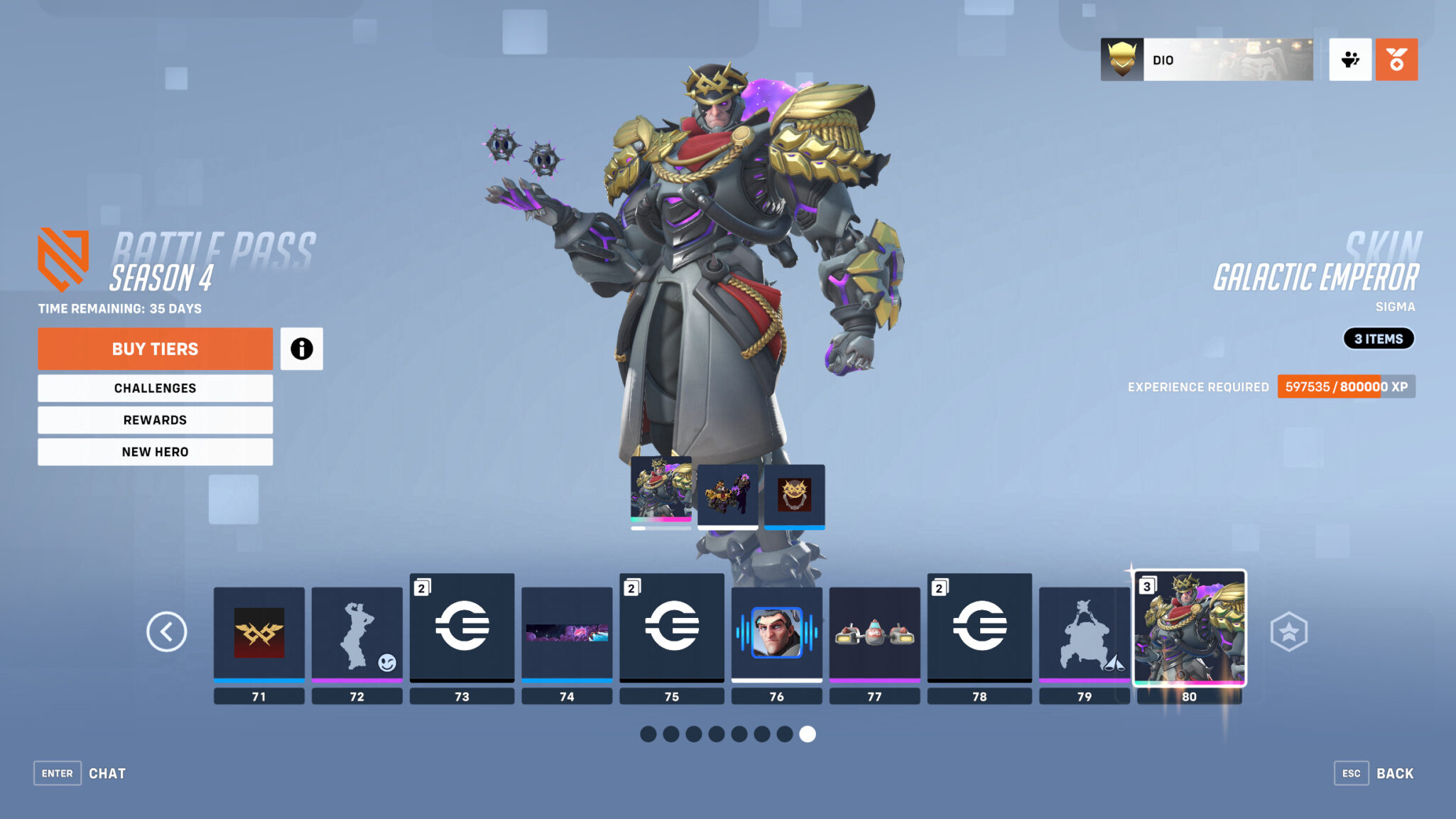 Galactic Emperor Sigma skin