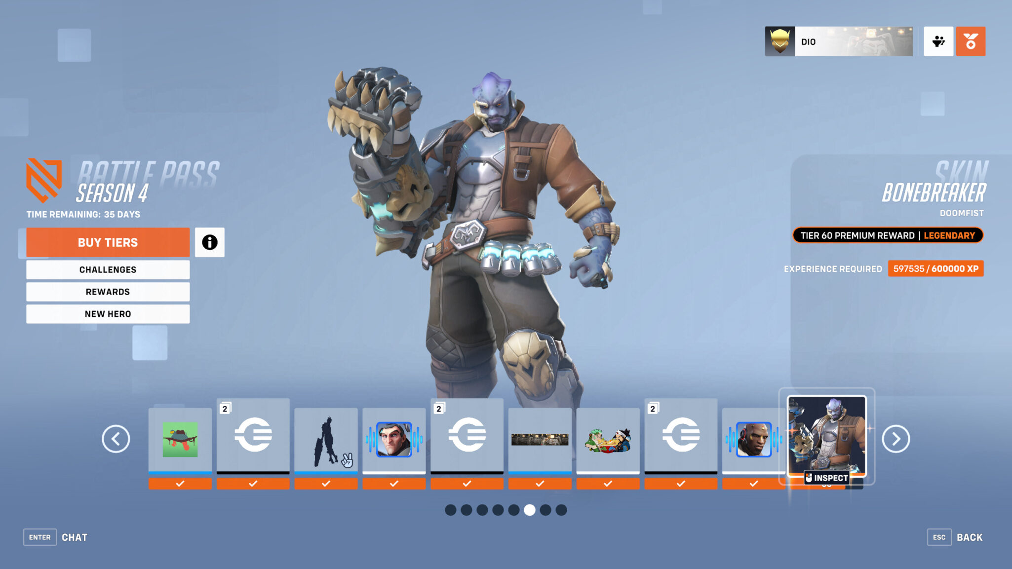 Bonebreaker Doomfist skin