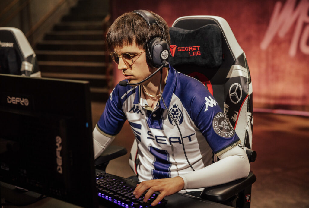 Elyoya on home soil at MSI 2023 in Europe - image via Colin Young-Wolff/Riot Games