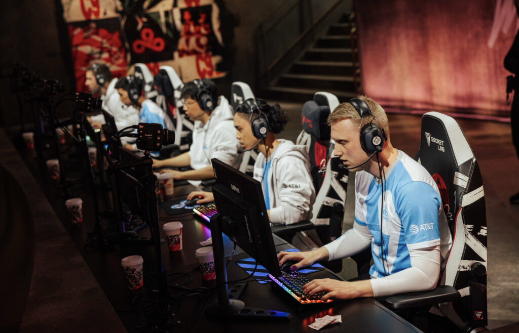 The team on the MSI 2023 stage