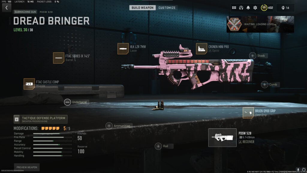 Best PDSW loadout to use in Warzone 2.