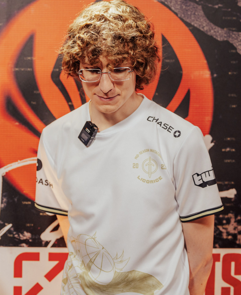 Licorice in an interview - image via Colin Young-Wolff/Riot Games