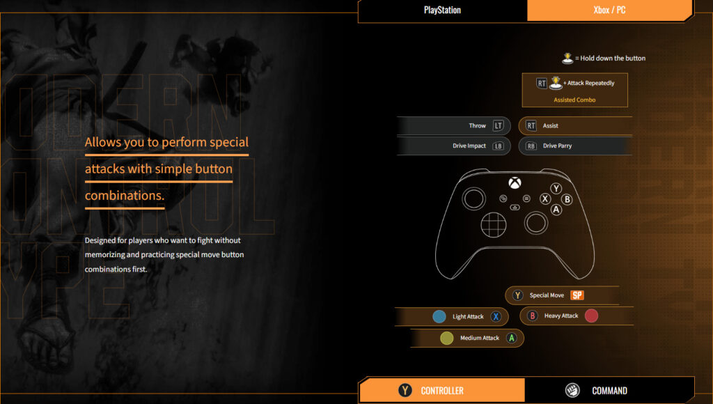 Street Fighter 6 modern controls for Xbox and PC