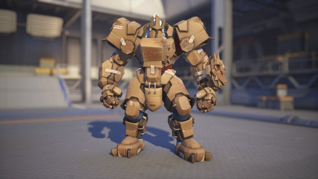 Overwatch 2 Cardboard Reinhardt skin screenshot 