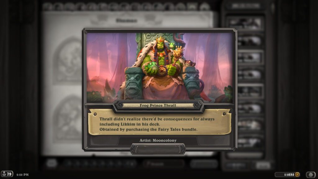 Frog Prince Thrall hero portrait