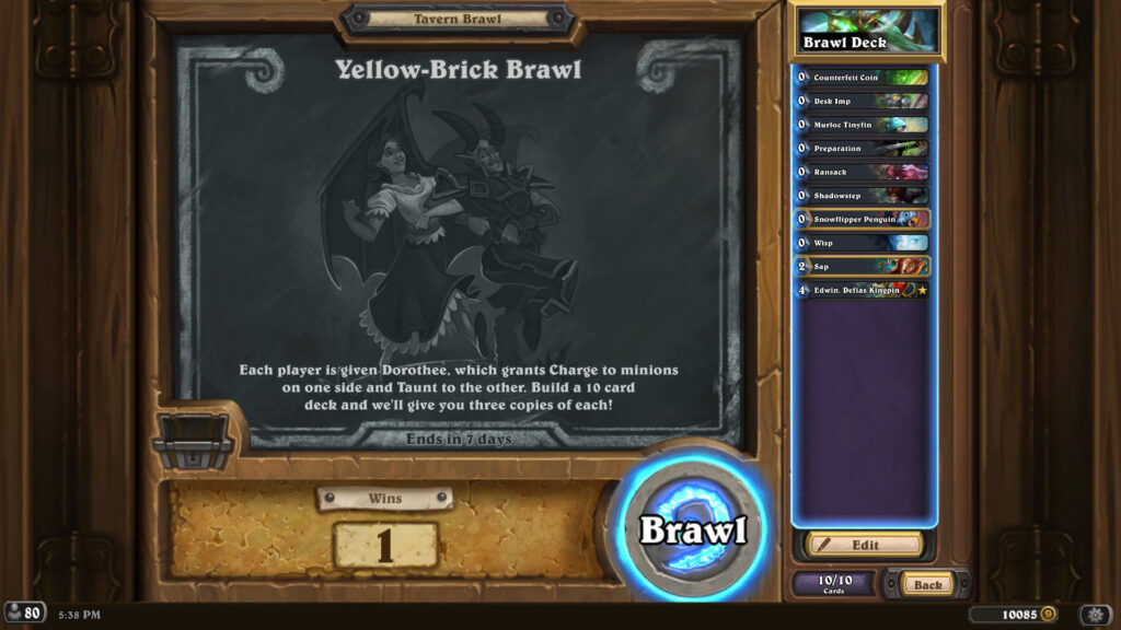Yellow-Brick Brawl Tavern Brawl information