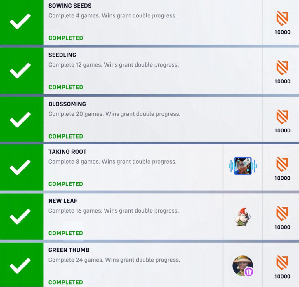 Overwatch 2 Seeds of Order challenges and rewards