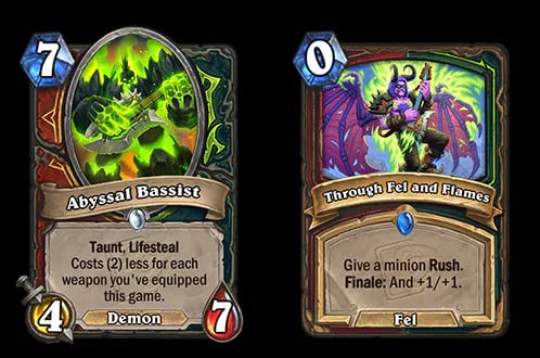 Dual-class cards in Hearthstone