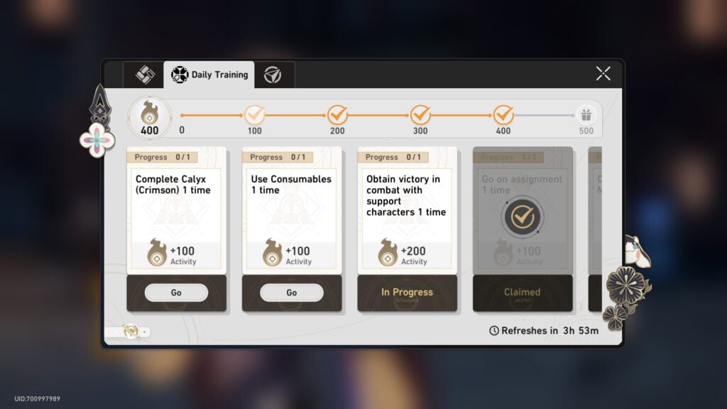 Daily Training is a great way to get more Stellar Jade