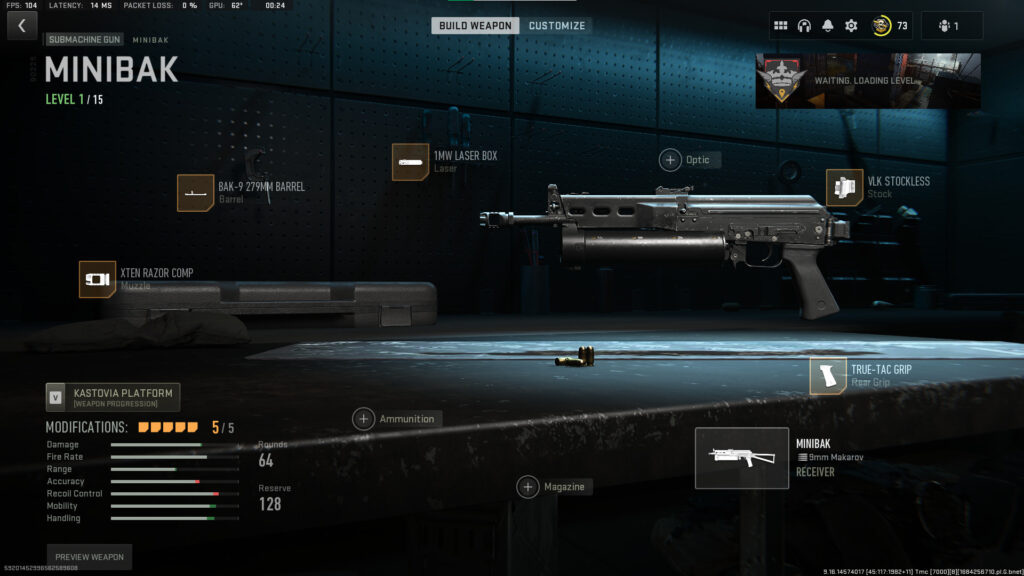 The best Minibak loadout to use in MW2 multiplayer.