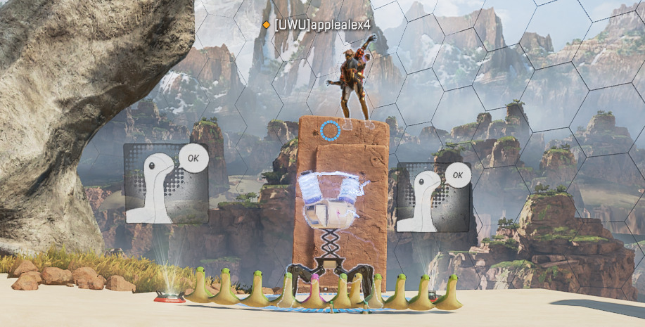 Apple's Wattson posing in front of the firing range Nessie's