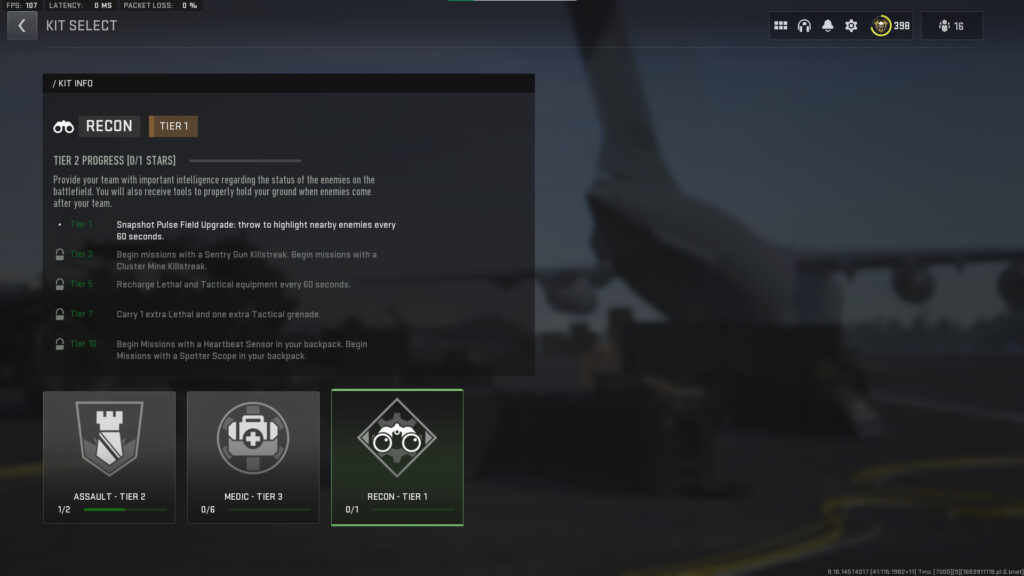 The recon type of kit in the Atomgrad Raid.