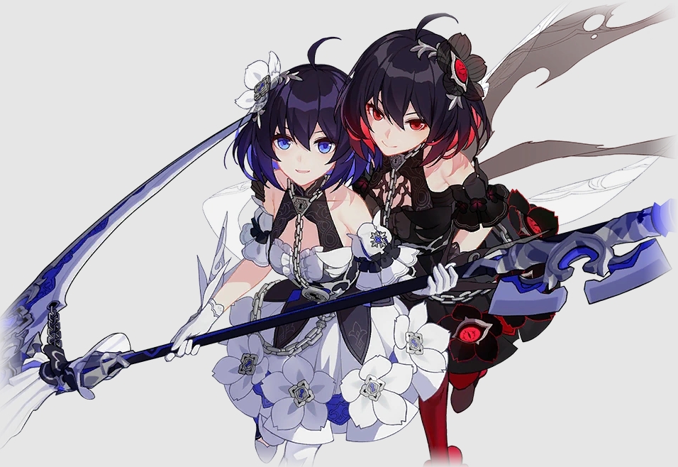 Seele and her alter ego Veliona in Honkai Impact 3rd