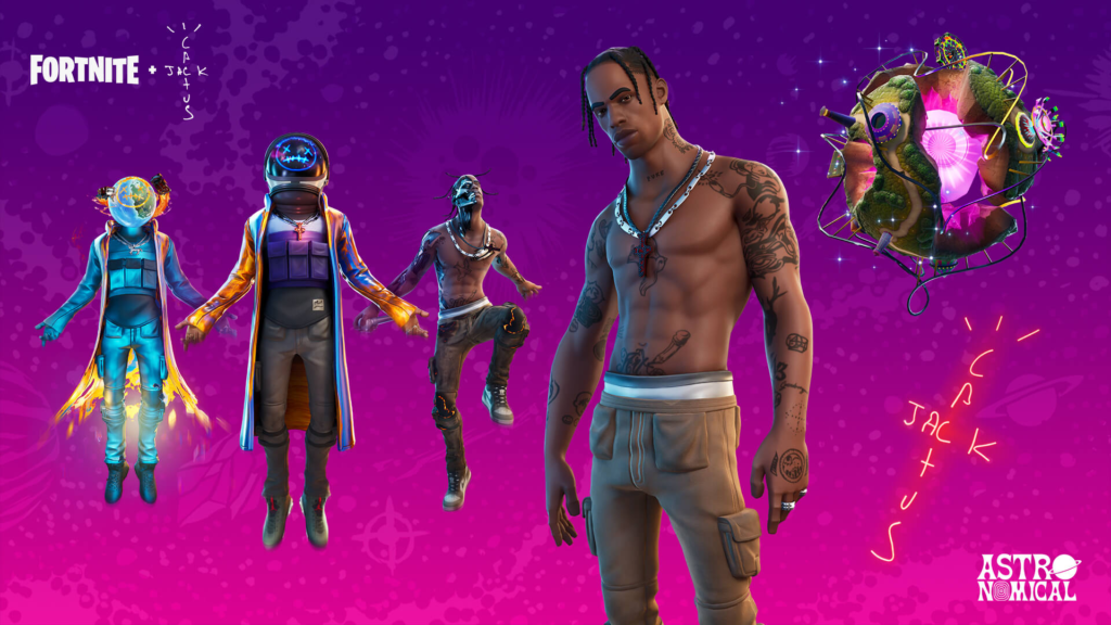 Travis Scott: one of the rarest Fortnite skins