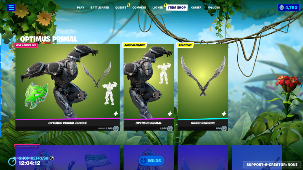 Optimus Prime/Primal in Fortnite 1