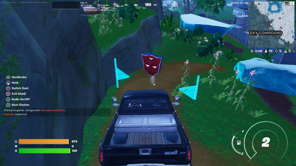 Autobot tokens locations in Fortnite 1
