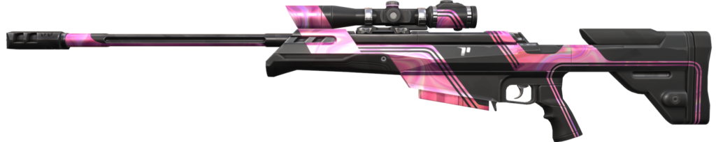 The Blush Operator from the VALORANT Episode 7 Act 1 Battlepass.